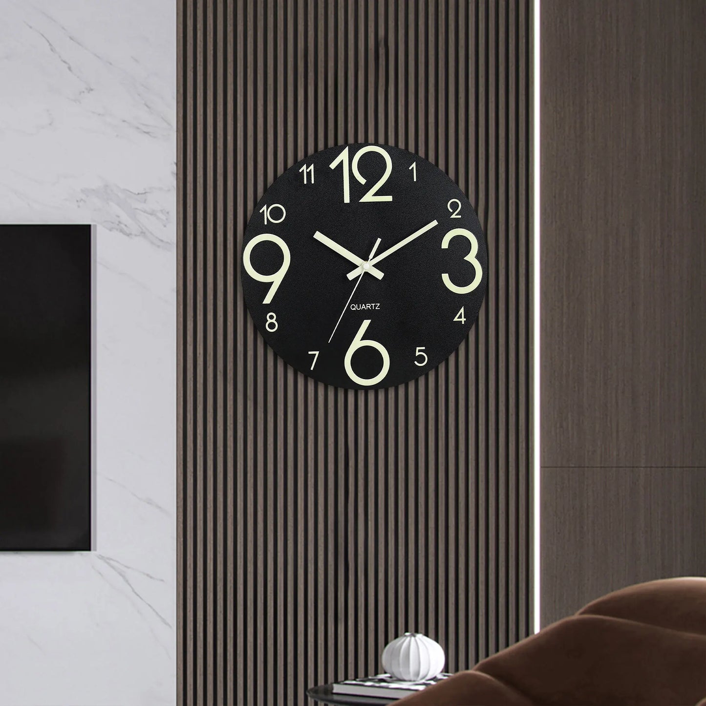 Horloge Murale Originale Ronde Chiffres Lumineux