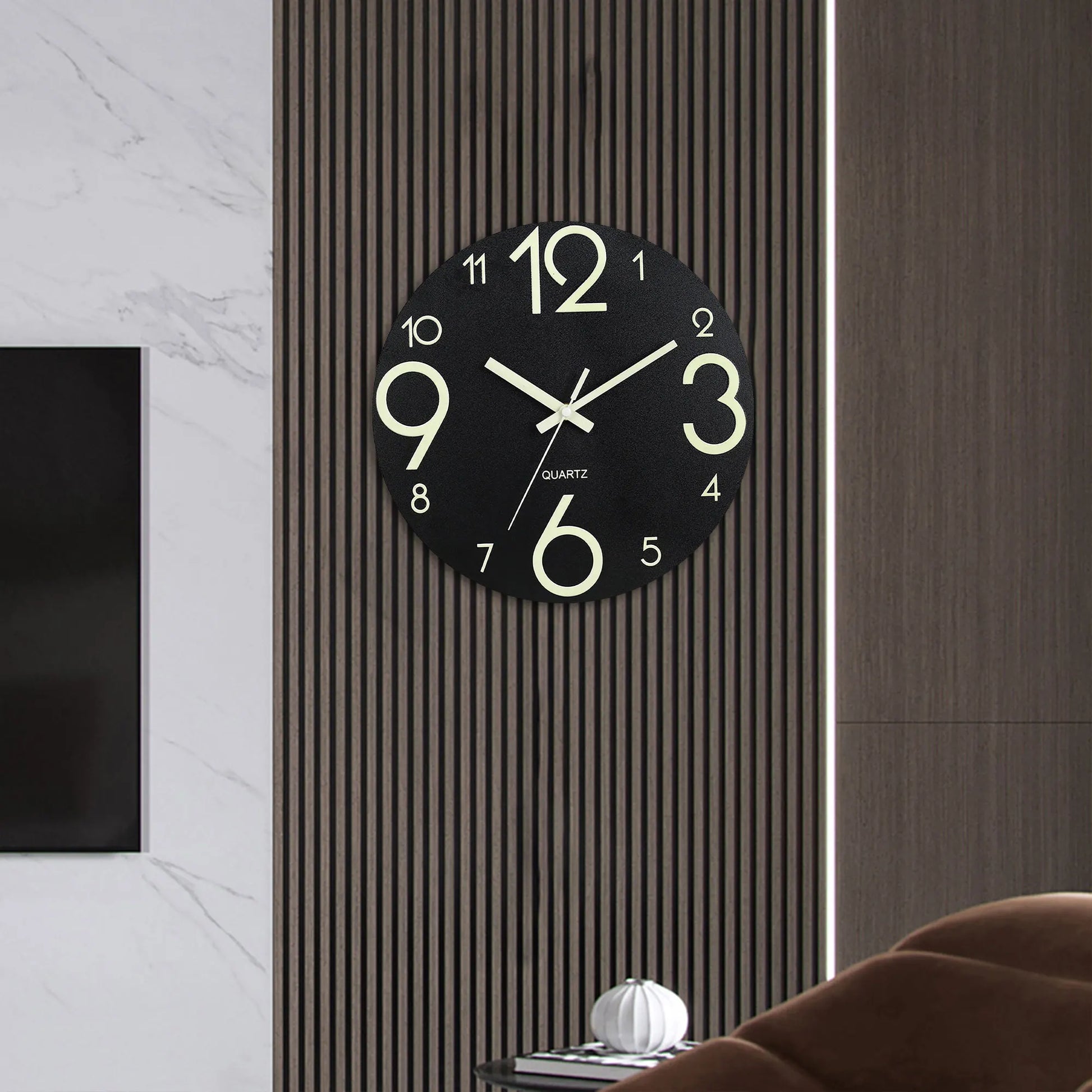 Horloge Murale Originale Ronde Chiffres Lumineux