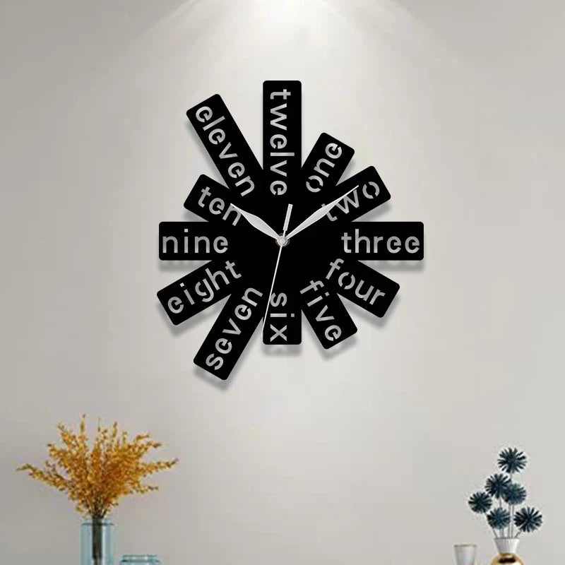 Horloge Murale Originale Rectangles