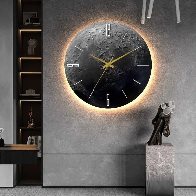 Horloge Murale Atmosphère Lune Douce
