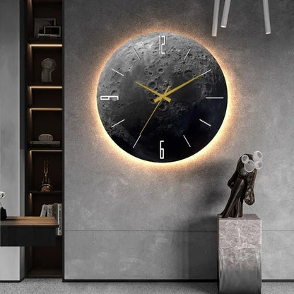 Horloge Murale Atmosphère Lune Douce