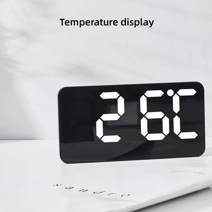 Horloge Murale Digitale LED Grande Taille avec Double Alarme