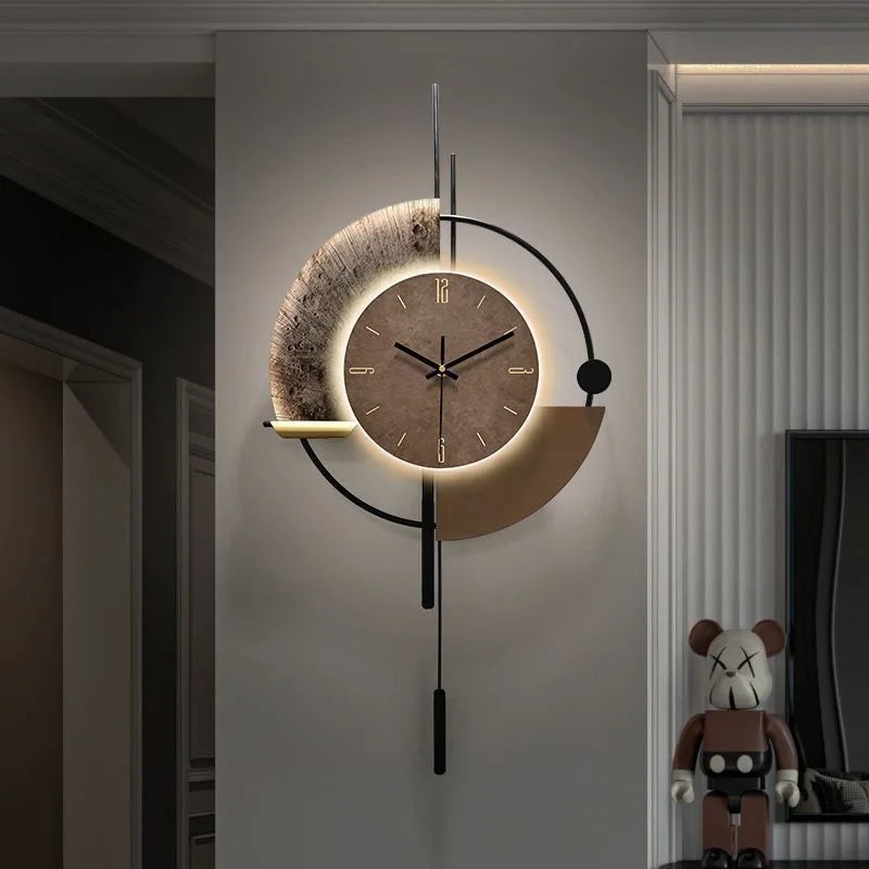 Horloge Murale Design Sophistiqué LED