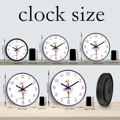 Horloge Murale Enfant Design Cygne Ballet