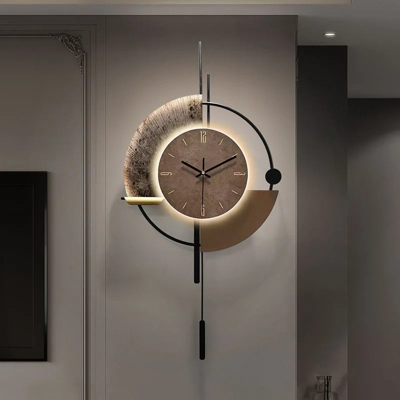 Horloge Murale Design Sophistiqué LED