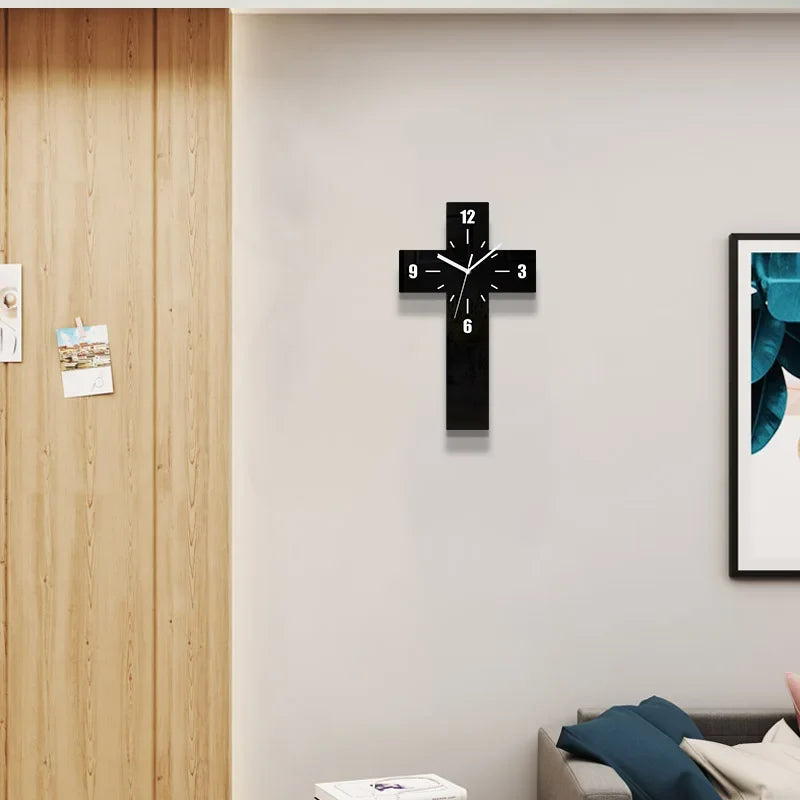Horloge Murale Design Croix