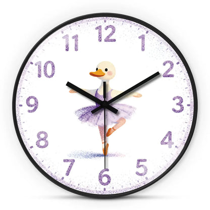 Horloge Murale Enfant Design Cygne Ballet