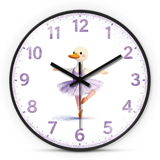 Horloge Murale Enfant Design Cygne Ballet