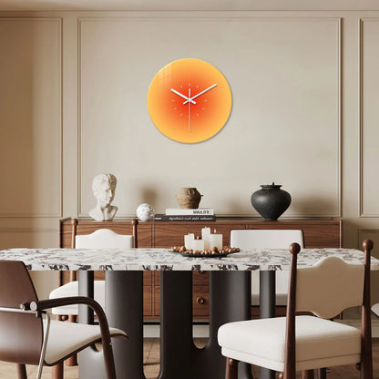 Horloge Murale Design Dégradé Orangé