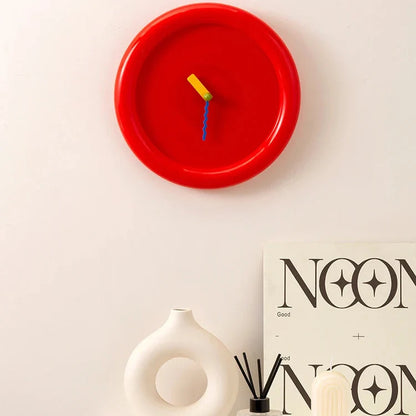 Horloge Murale Design Style Memphis Moderne Coloré