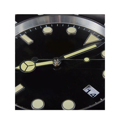 Horloge Murale Métal Design Fluorescent 33cm Sans Piles