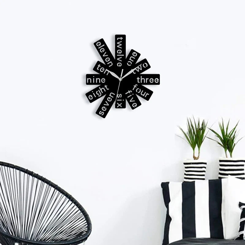 Horloge Murale Originale Rectangles