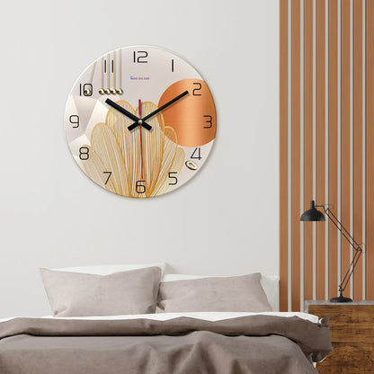 Horloge Murale Design Géométrie Abstraite