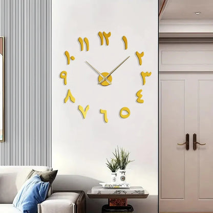 Horloge Murale Design Effet Miroir Style Art Déco