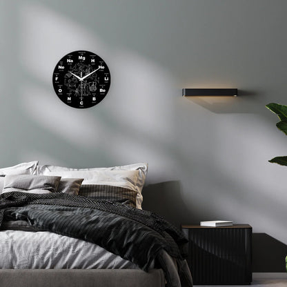 Horloge Murale Originale Éléments Chimiques