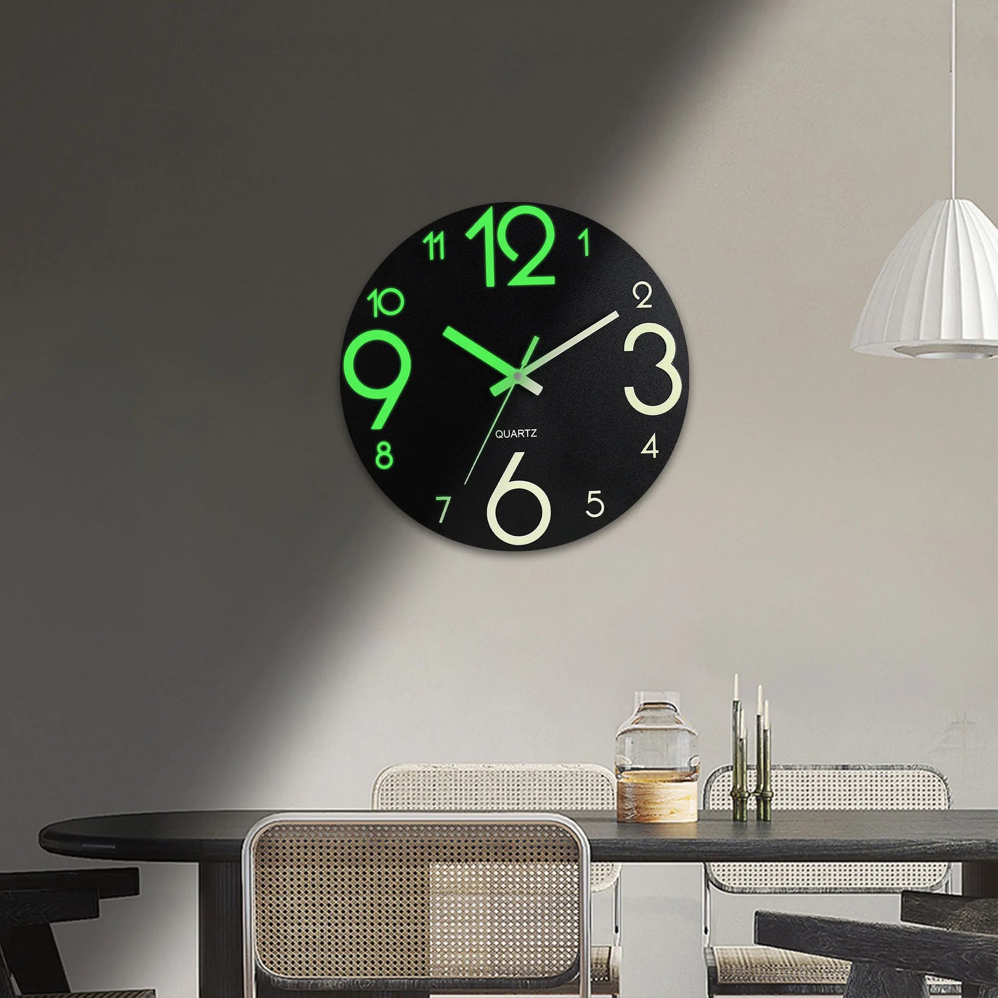 Horloge Murale Originale Ronde Chiffres Lumineux