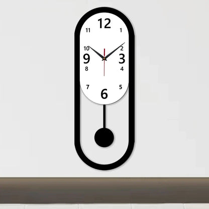 Horloge Pendule Design Ovale Moderne