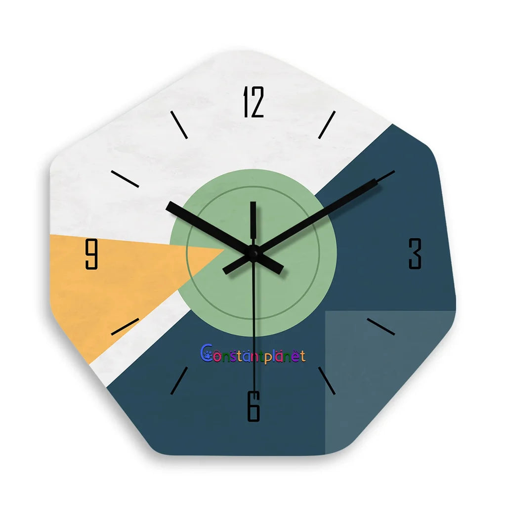 Horloge Murale Moderne Tricolore