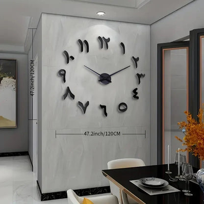 Horloge Murale Design Effet Miroir Style Art Déco