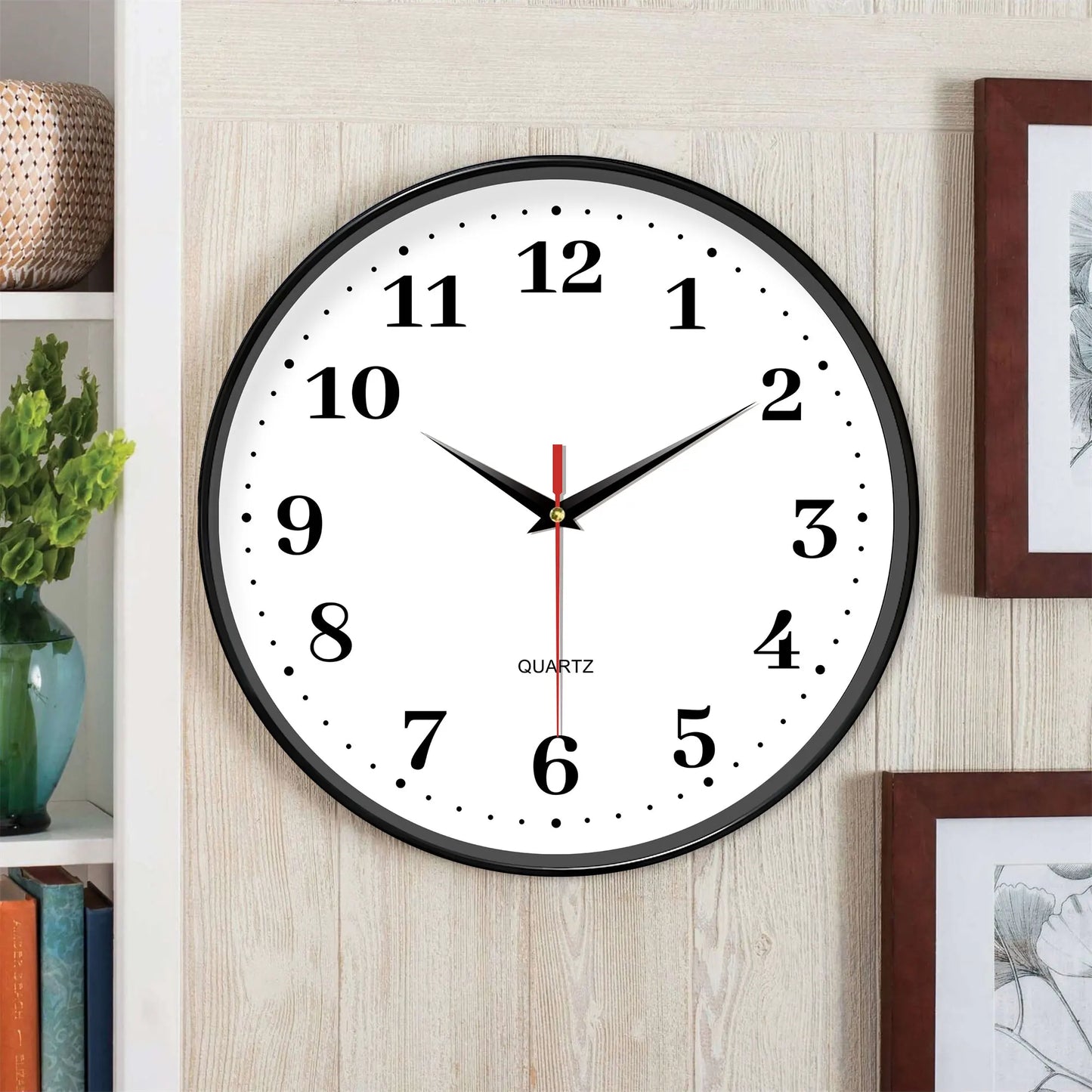 Horloge Murale Décorative Salon – Design Blanc Épuré
