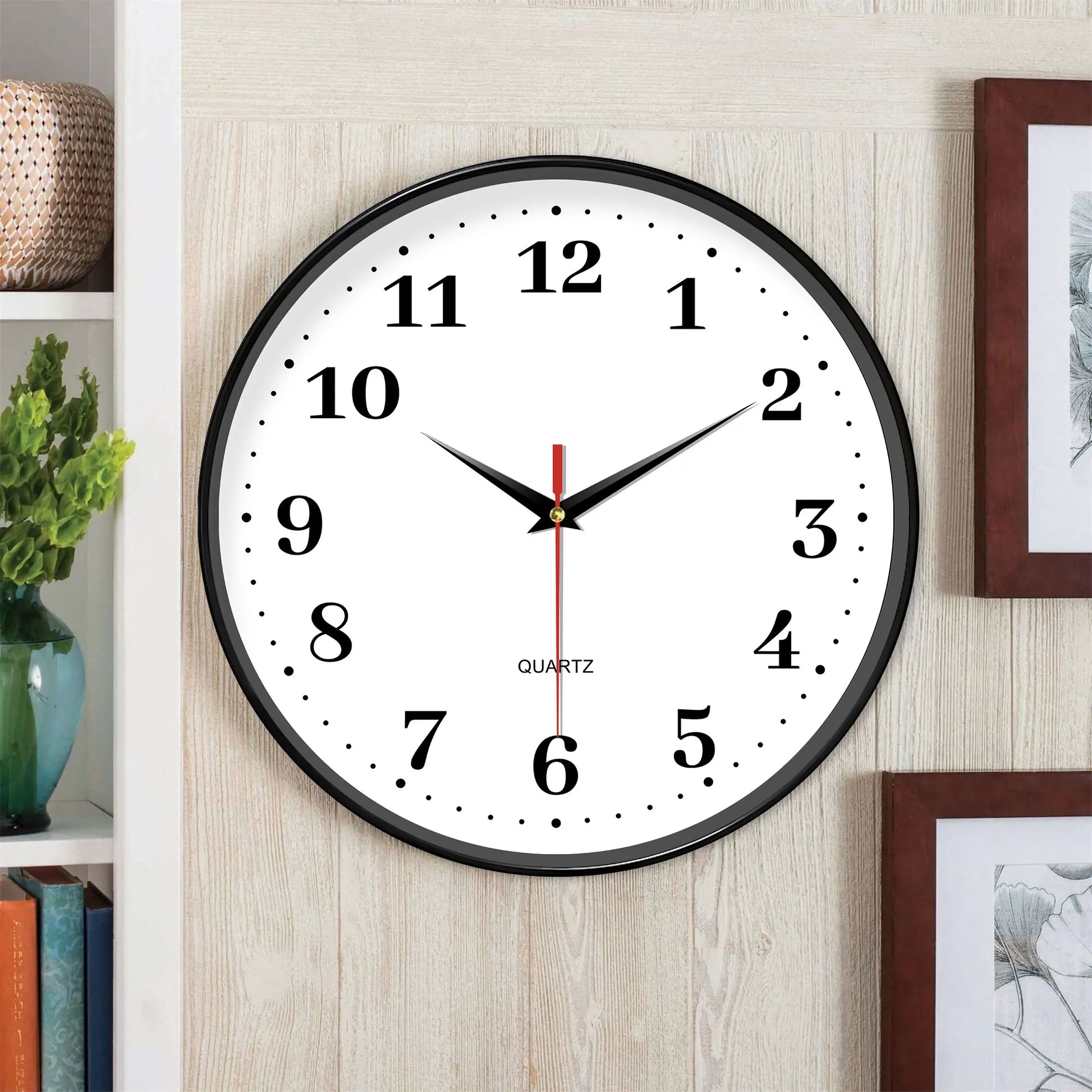 Horloge Murale Décorative Salon – Design Blanc Épuré