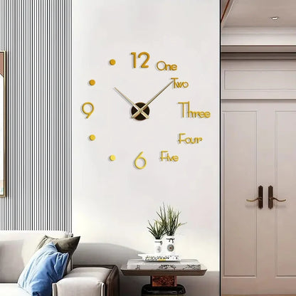 Horloge Moderne Design Sans Cadre en Acrylique