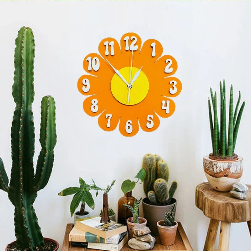 Horloge Murale Fleur
