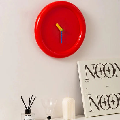 Horloge Murale Design Style Memphis Moderne Coloré