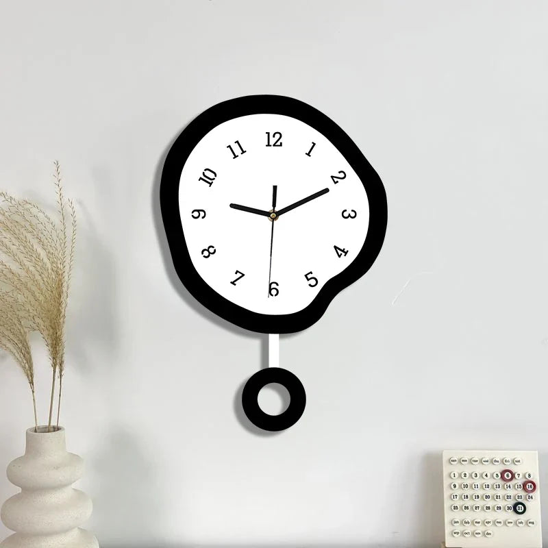 Horloge Pendule Design Créatif Abstrait