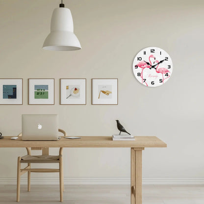 Horloge Murale Design Flamants Roses
