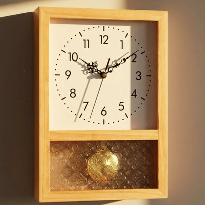 Horloge Bois Style Rétro Japonais
