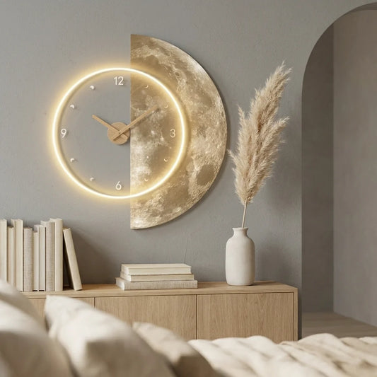 Horloge Décoration Murale Elégante et Lumineuse