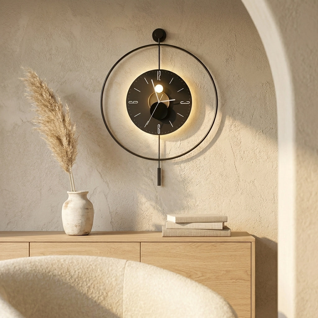 Grande Horloge Murale Moderne Led