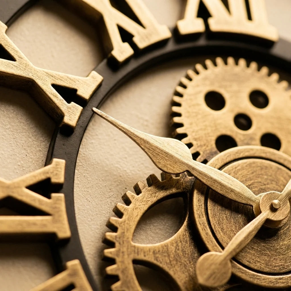 Horloge Engrenage Murale Style Industriel