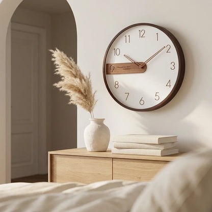 Horloge Murale Moderne Bois Ins Créative Simple