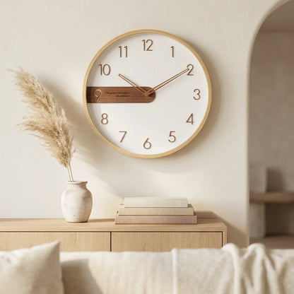 Horloge Murale Moderne Bois Ins Créative Simple
