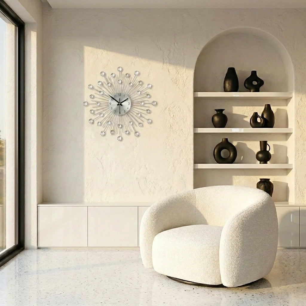 Horloge Murale diamants