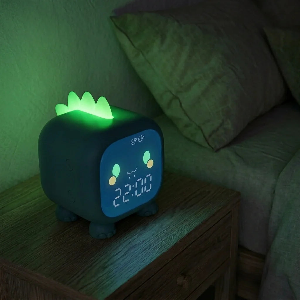 Horloge Enfant Rhinocéros coloré