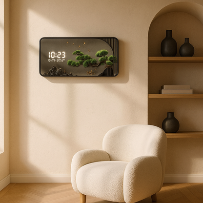 Horloge Murale Digitale Design Grand Format