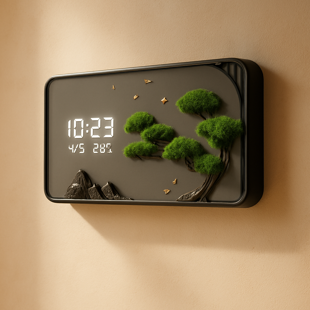 Horloge Murale Digitale Design Grand Format