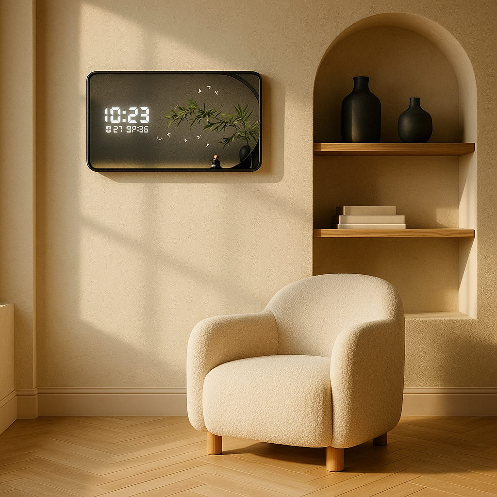 Horloge Murale Digitale Design Grand Format