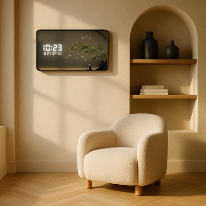 Horloge Murale Digitale Design Grand Format