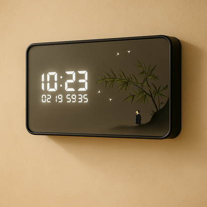 Horloge Murale Digitale Design Grand Format