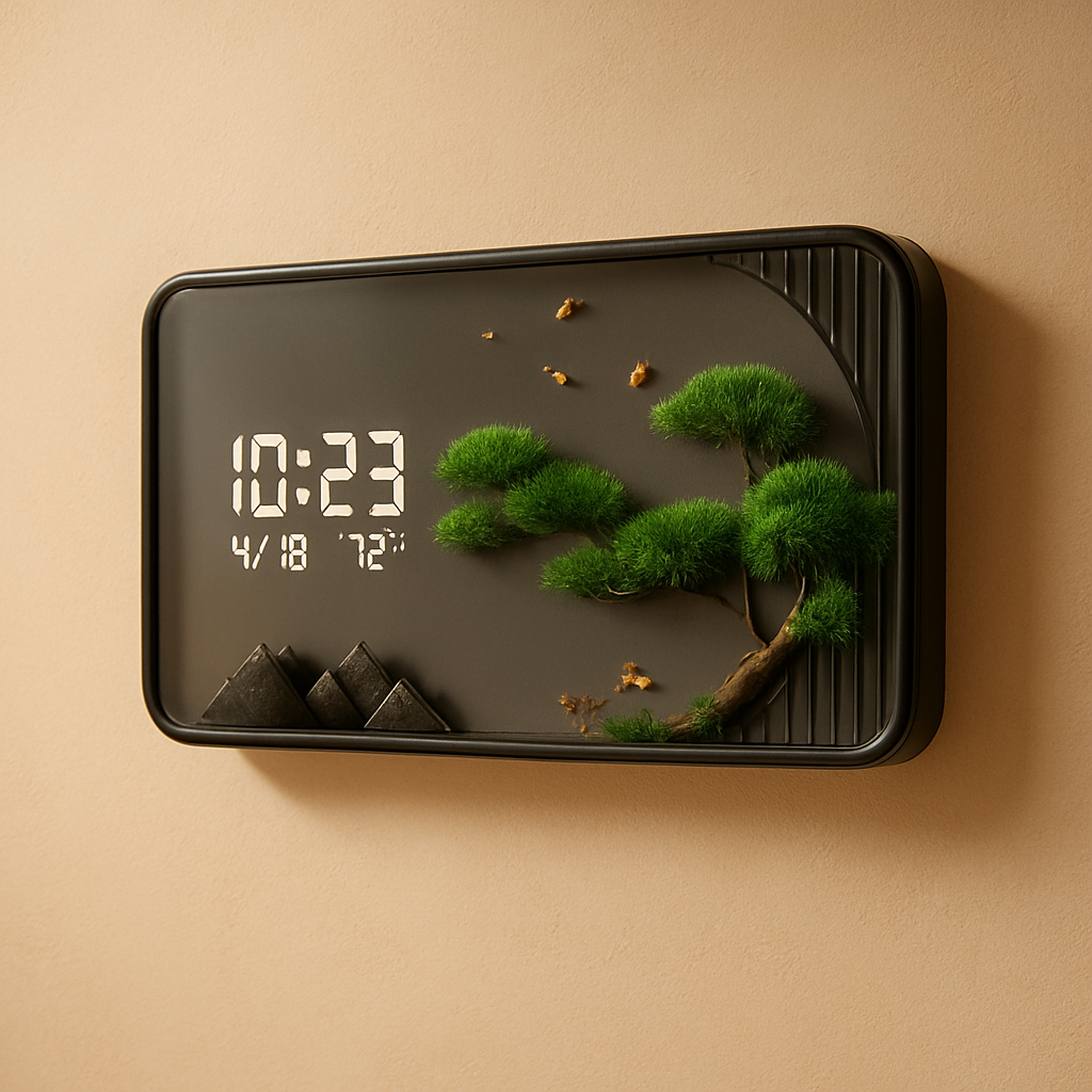 Horloge Murale Digitale Design Grand Format