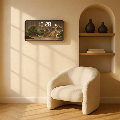 Horloge Murale Digitale Design Grand Format