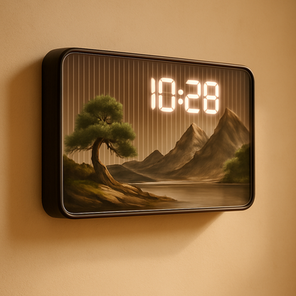 Horloge Murale Digitale Design Grand Format