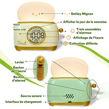 Horloge Enfant Design Grille Pain